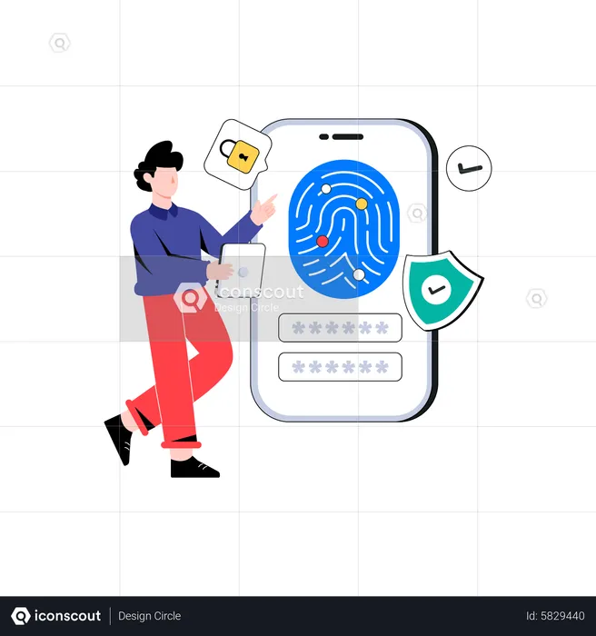 Mobile Security  Illustration