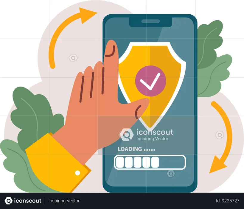 Mobile security  Illustration