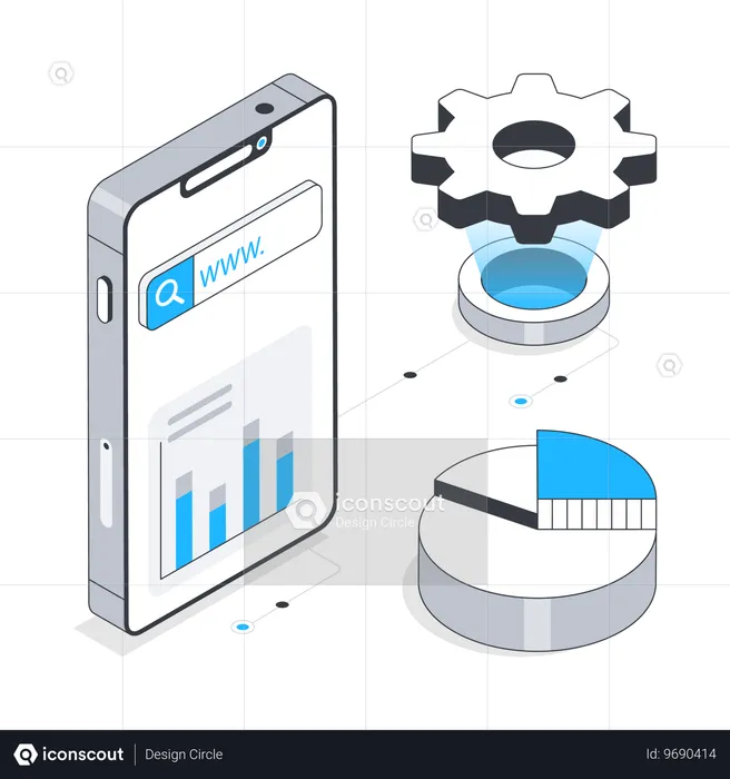 Mobiles SEO  Illustration