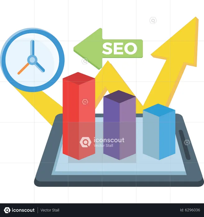 Mobile seo Analytics  Illustration