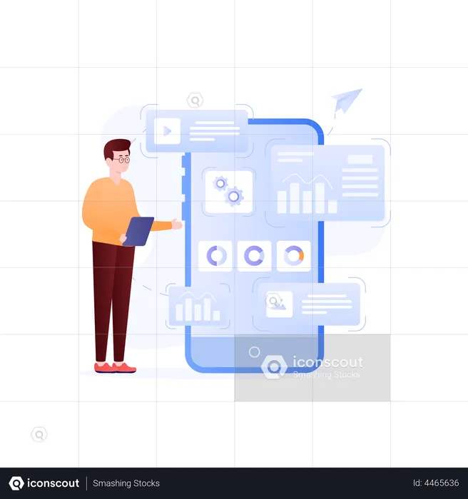 Mobile SEO  Illustration