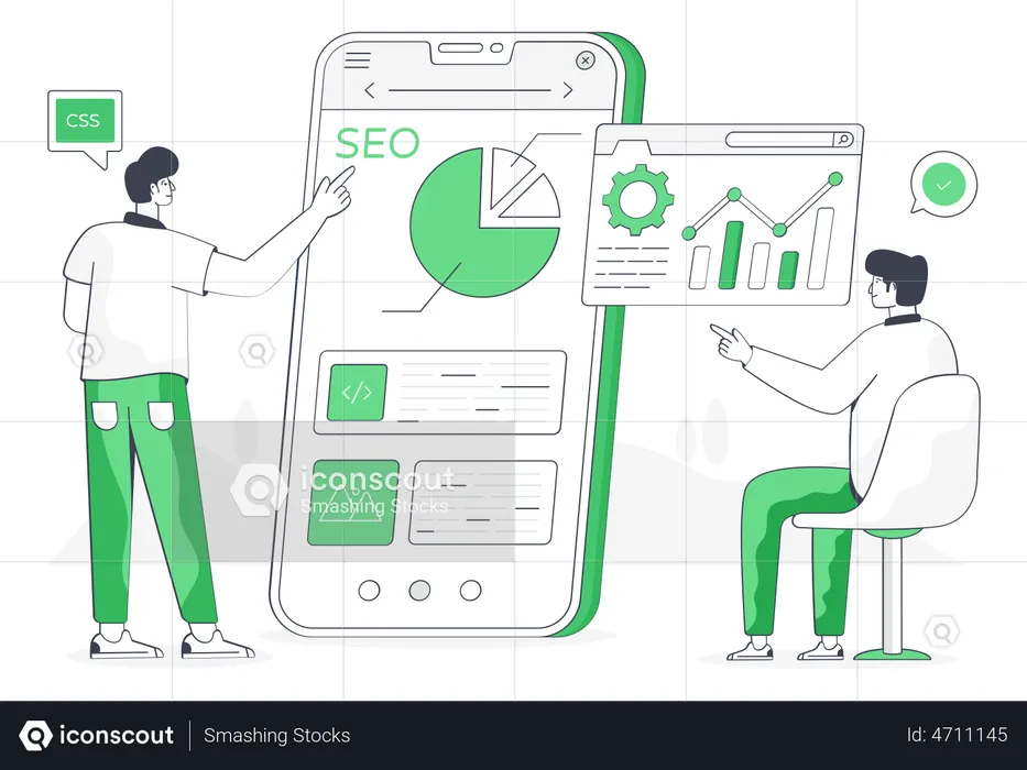 Mobile SEO  Illustration