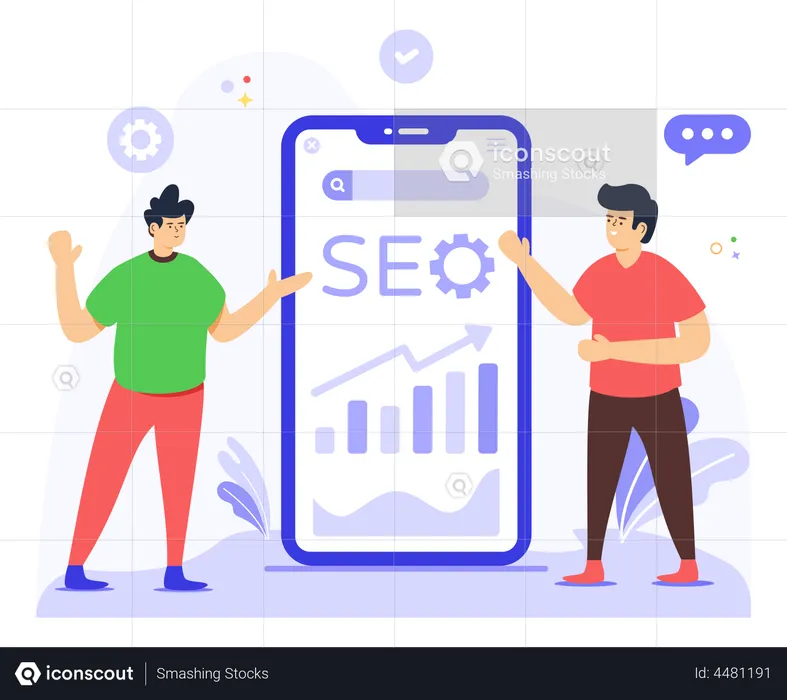 Mobile SEO  Illustration