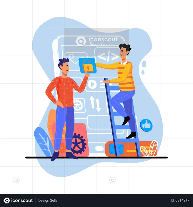 Interface utilisateur mobile  Illustration