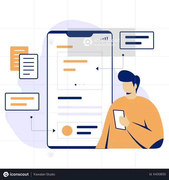 Mobile UX  Illustration