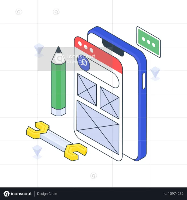 Mobile Web  Illustration