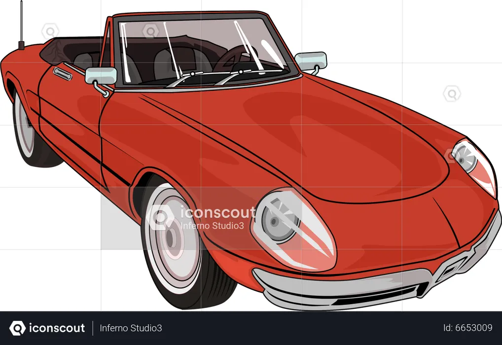 Modern Car  Illustration