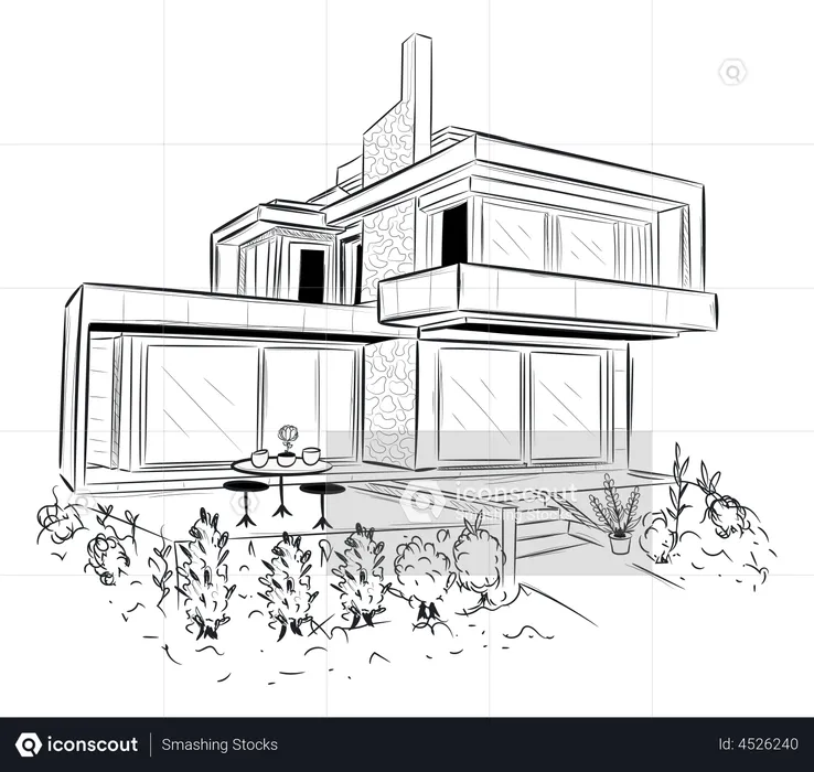 Modern House  Illustration