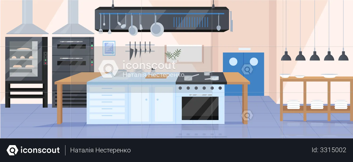 Modern kitchen  Illustration
