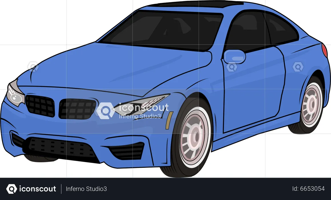 Modernes Auto  Illustration