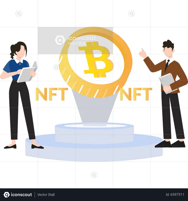 Moeda Bitcoin  Ilustração