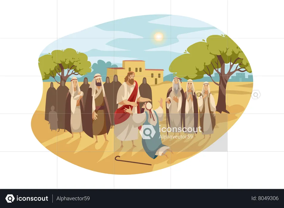 Bênçãos de Moisés  Ilustração