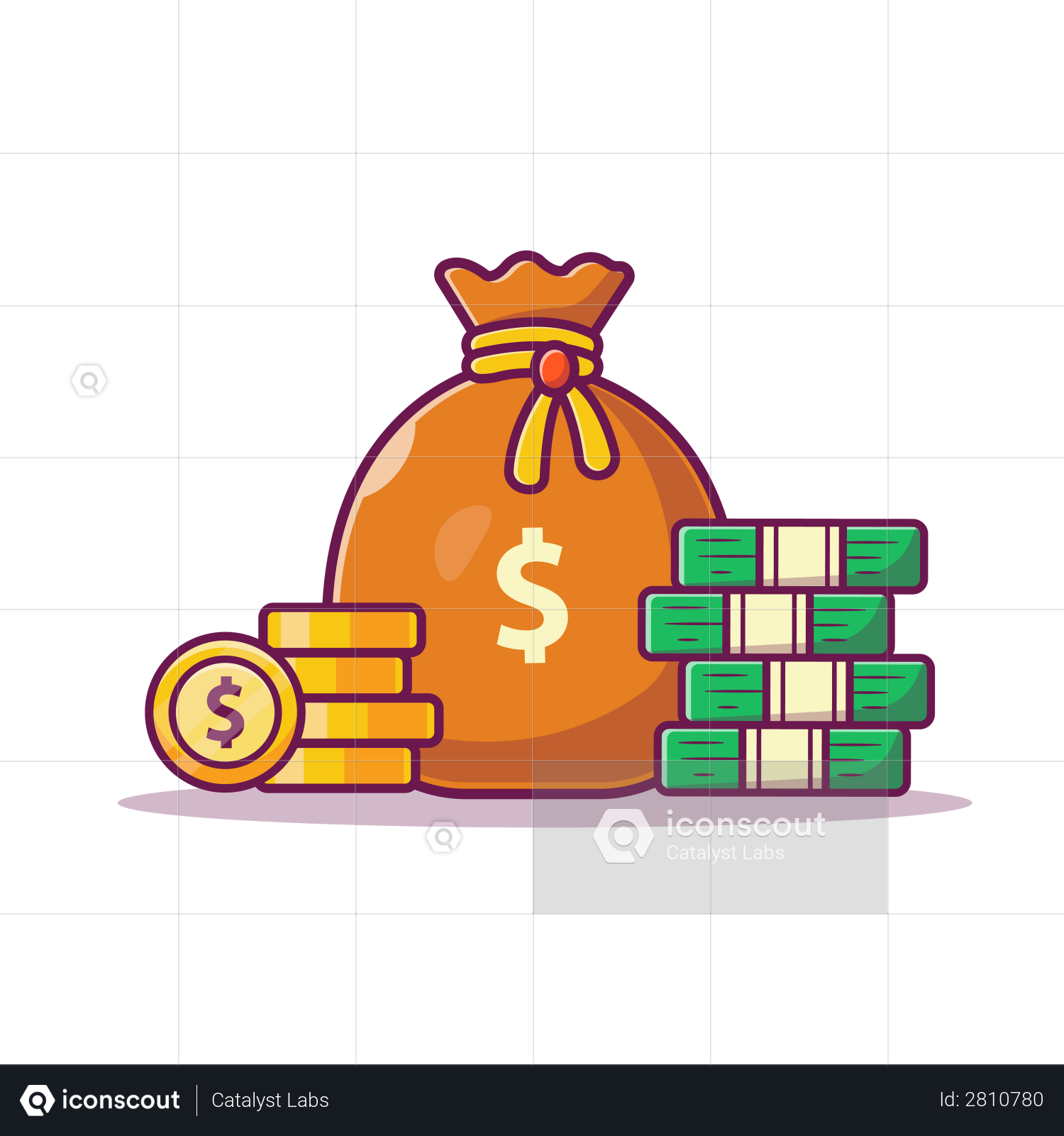 Dollar Money Bag logo symbol icon PNG Images & PSDs for Download |  PixelSquid - S114322628