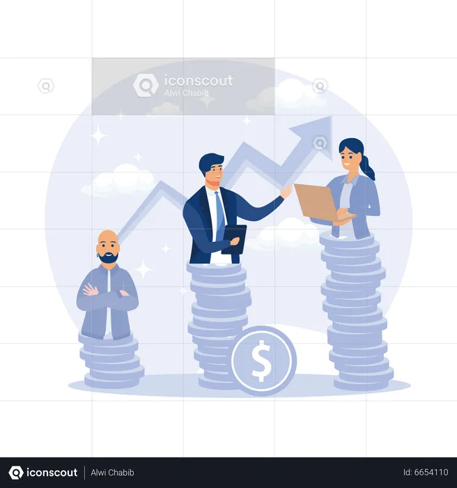 Money Distribution  Illustration