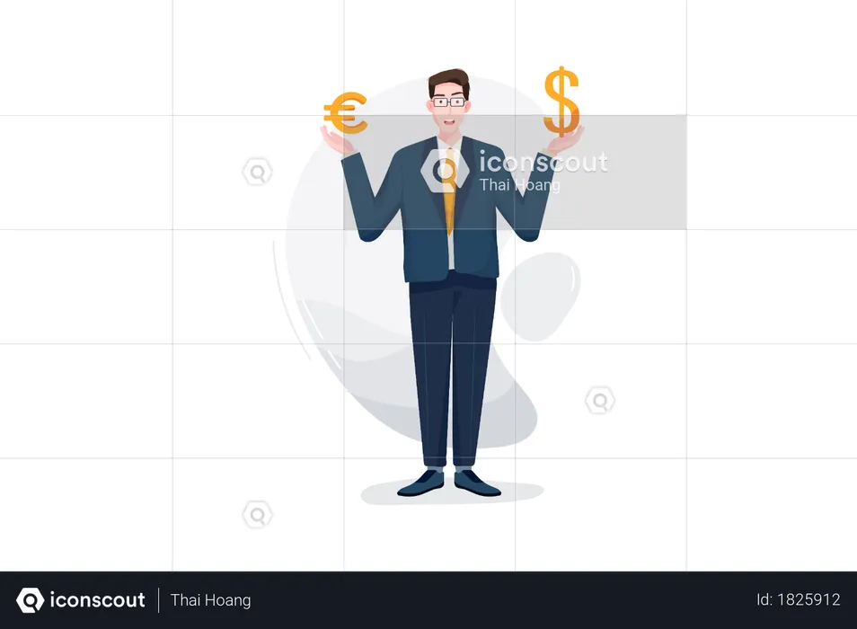 Money Exchange  Illustration