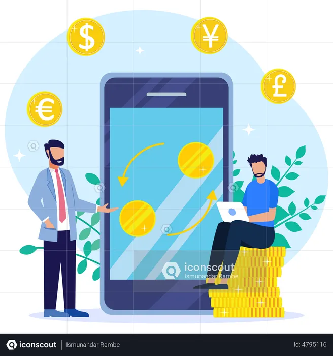 Money Exchange  Illustration