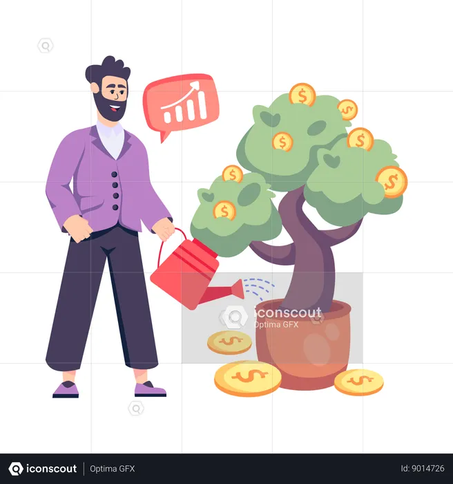 Money Growth  Illustration