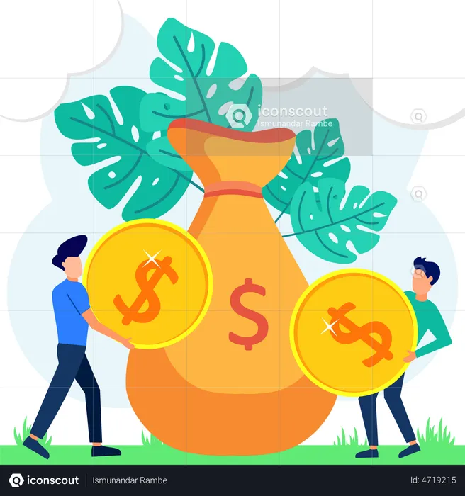 Money growth  Illustration