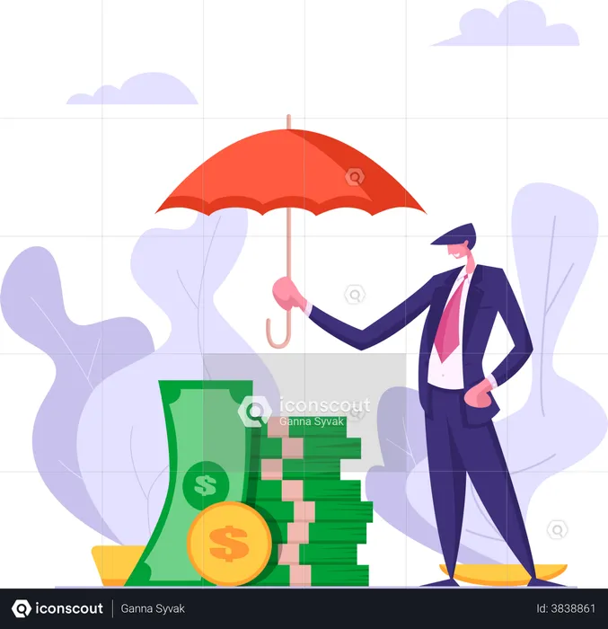 Money Insurance  Illustration