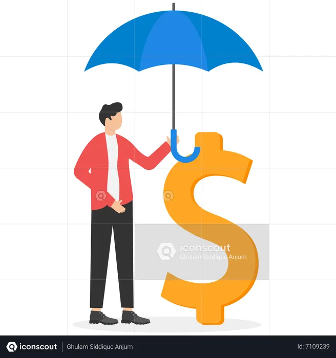 Money Insurance  Illustration