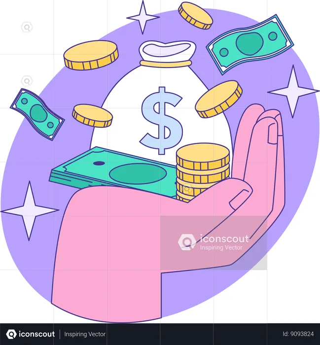 Money investment  Illustration