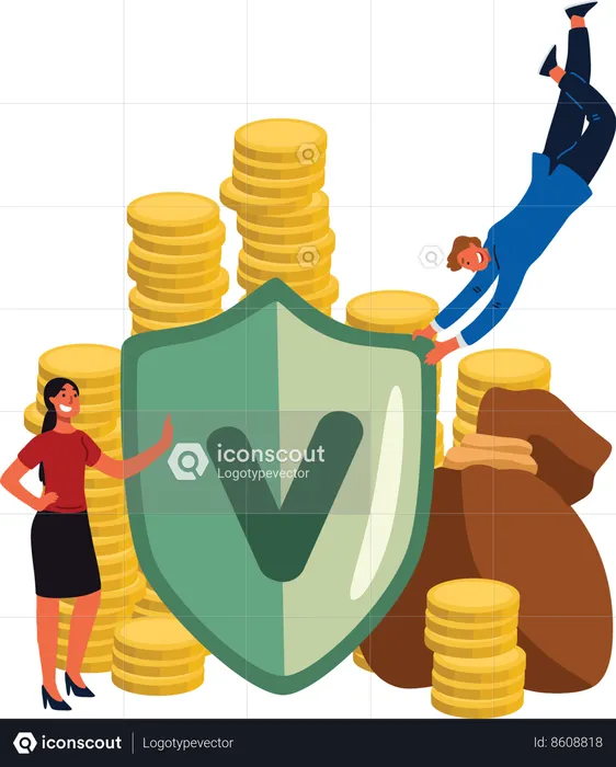 Money protection  Illustration