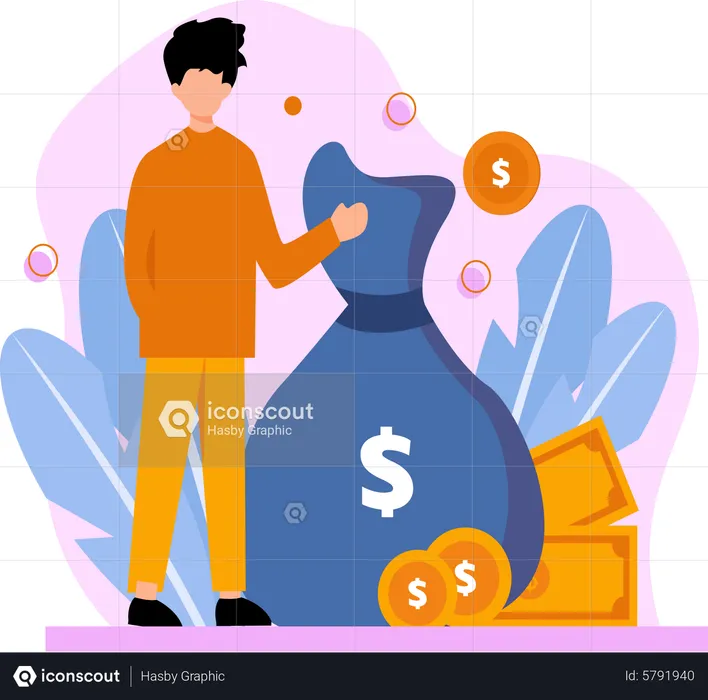 Money saving  Illustration