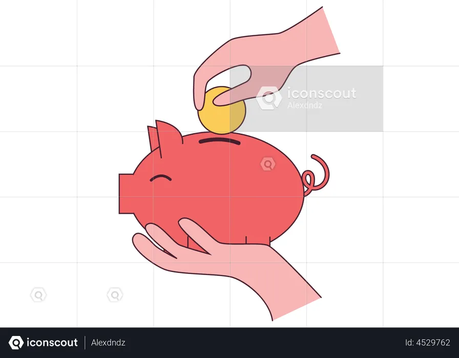 Money savings  Illustration