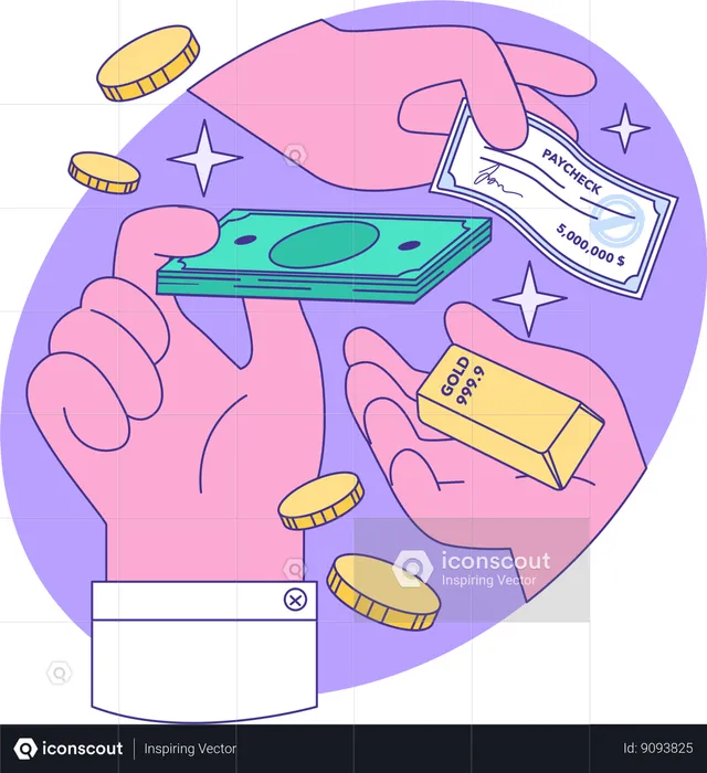 Money transfer  Illustration