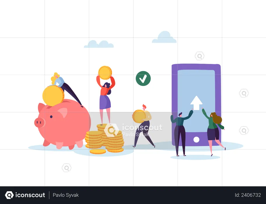 Money transfer  Illustration