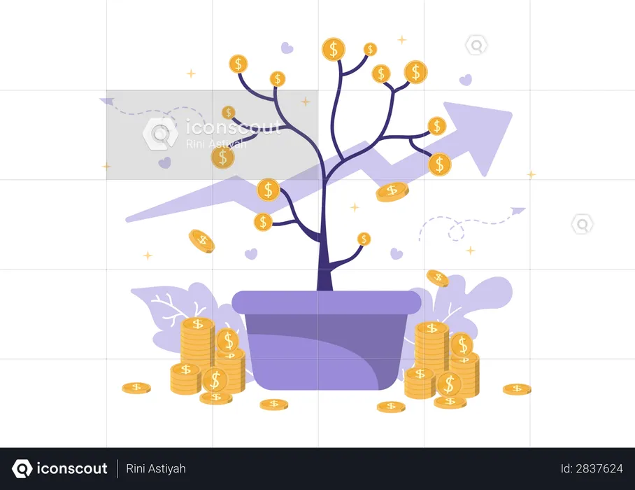 Money Tree  Illustration