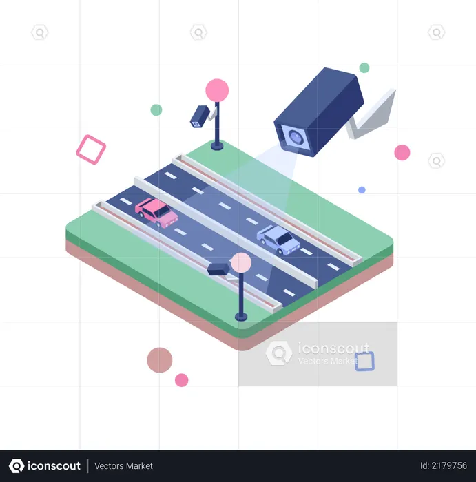 Monitoramento de CFTV  Ilustração