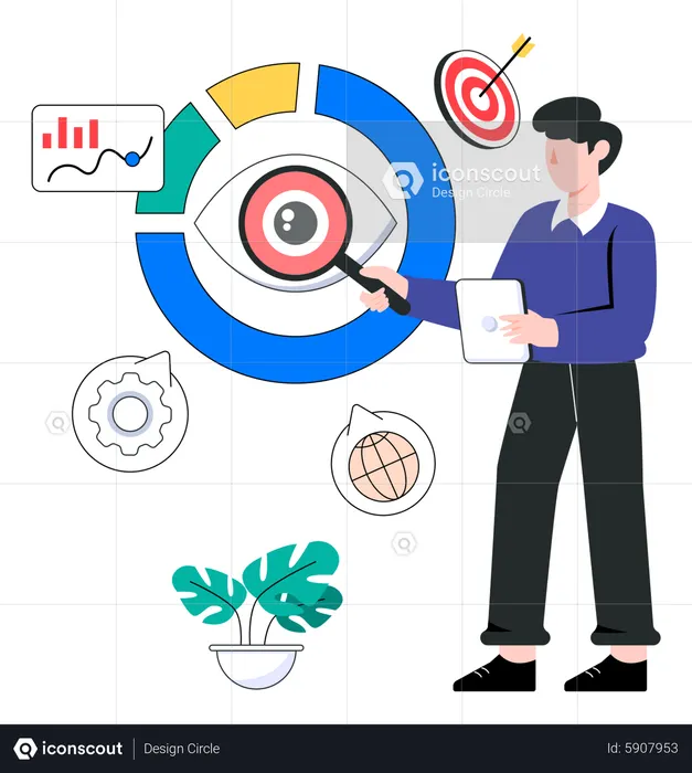 Monitoramento de dados  Ilustração