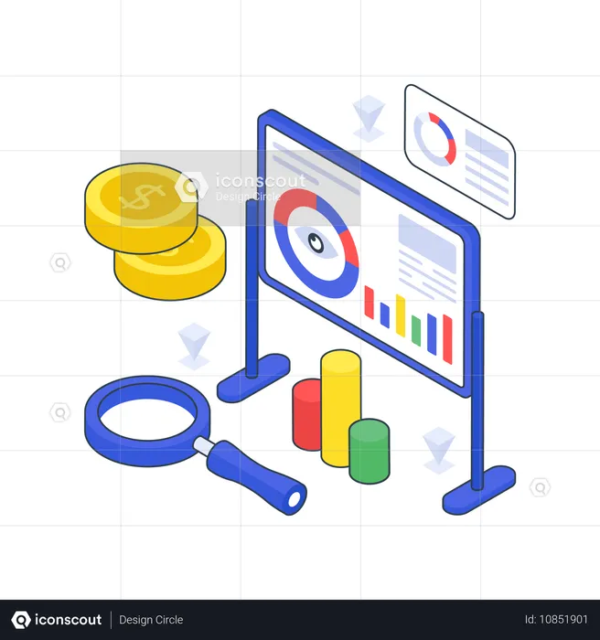 Monitoramento de negócios  Ilustração