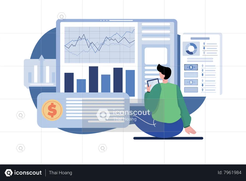 Monitoramento Financeiro  Ilustração