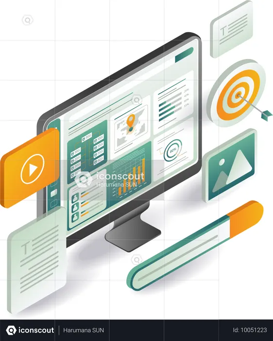 Monitoreo de datos  Ilustración