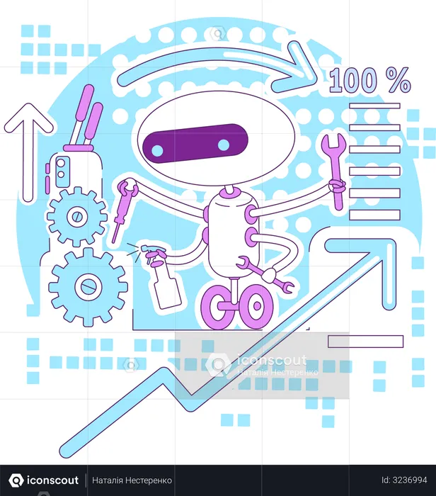 Monitoring bot  Illustration