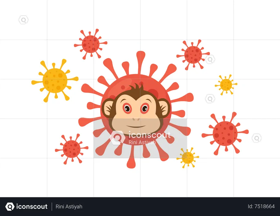 Monkeypox Outbreak  Illustration