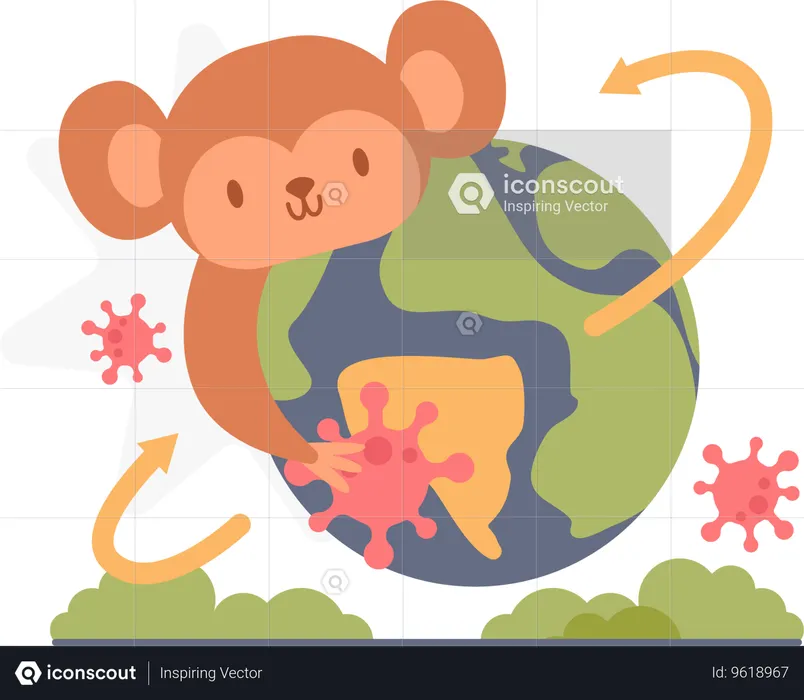 Monkeypox Outbreak  Illustration