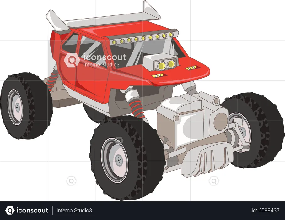 Monstertruck Auto  Illustration