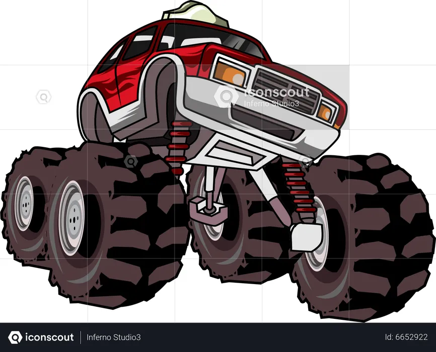 Monstertruck Auto  Illustration