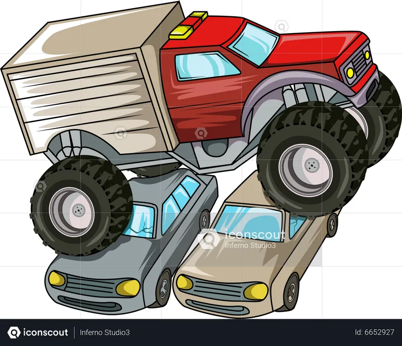 Monstertruck Auto  Illustration