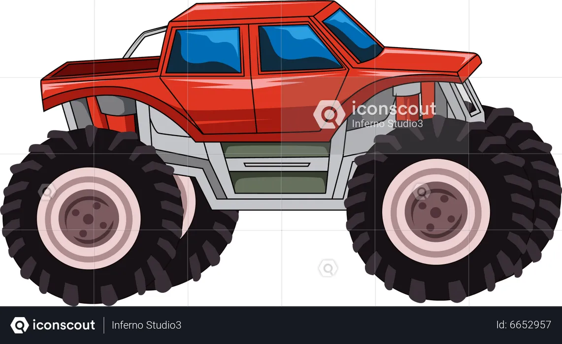 Monstertruck Auto  Illustration