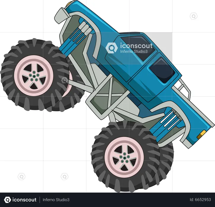 Monster truck car  Illustration