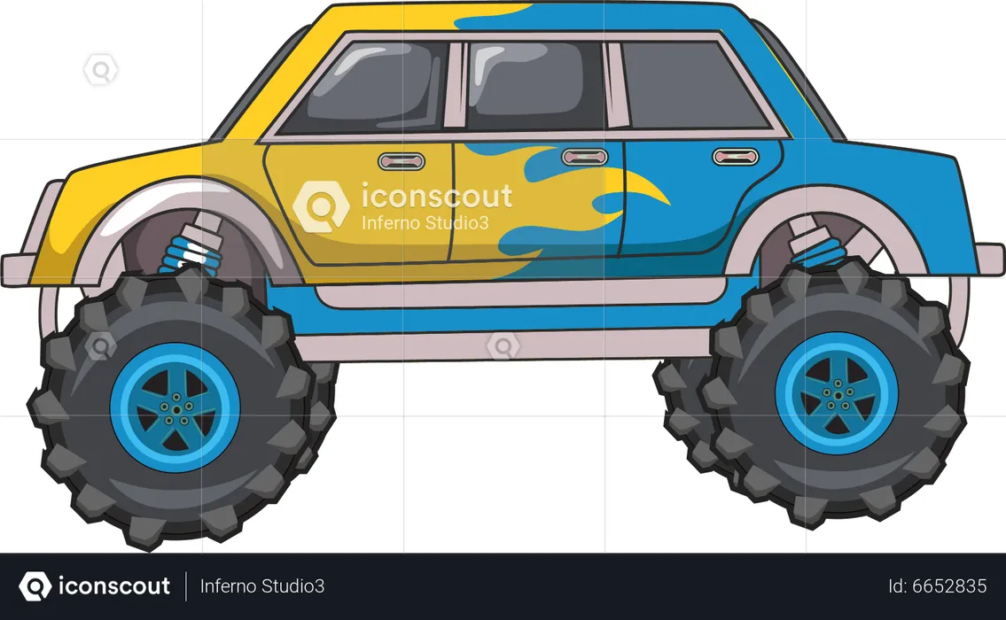Monster truck off-road  Illustration