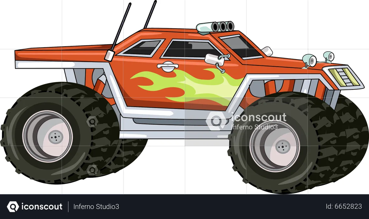 Monster truck off-road  Illustration