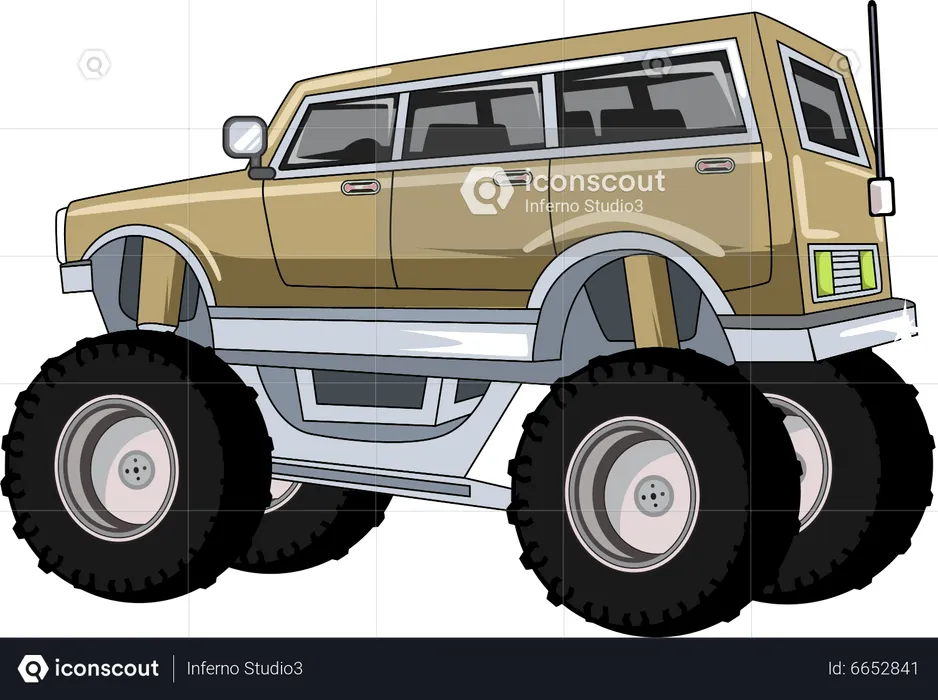 Monster truck off-road  Illustration