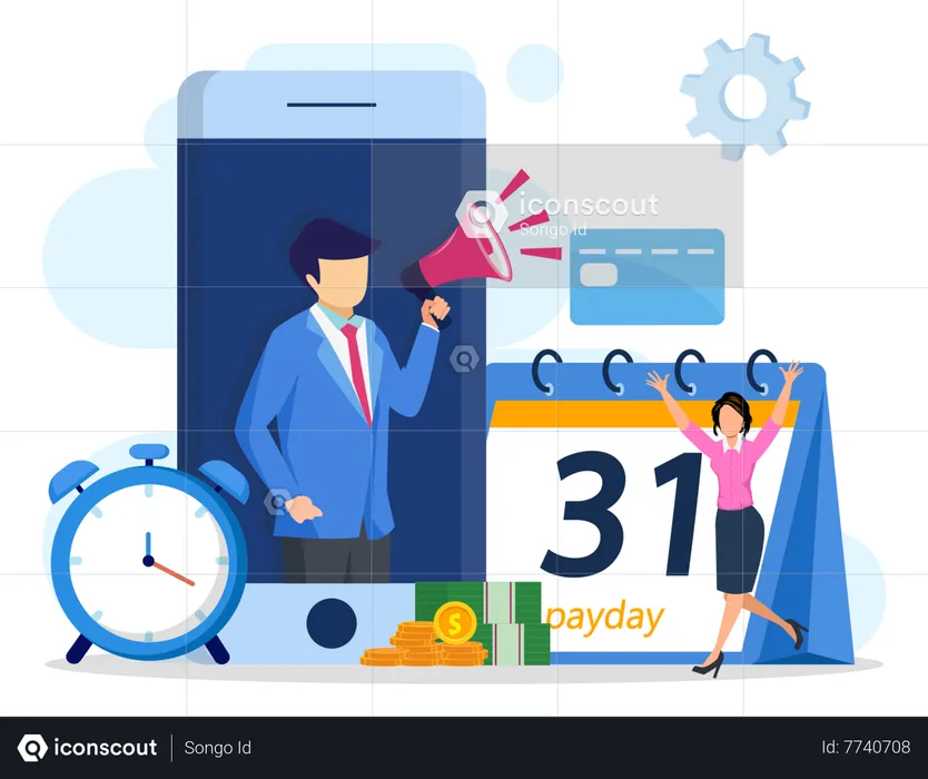 Monthly Wage  Illustration