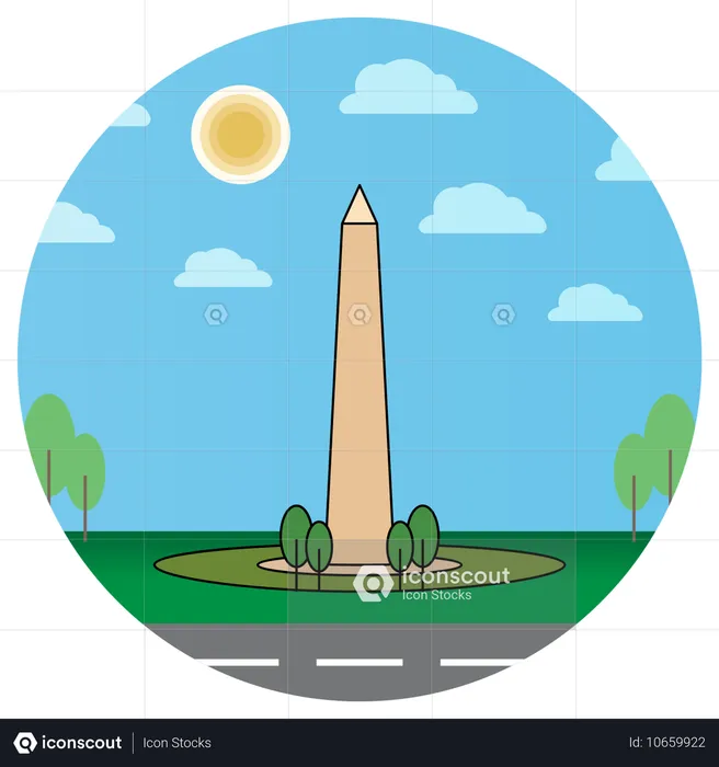 Monumento a Washington, Estados Unidos  Ilustración