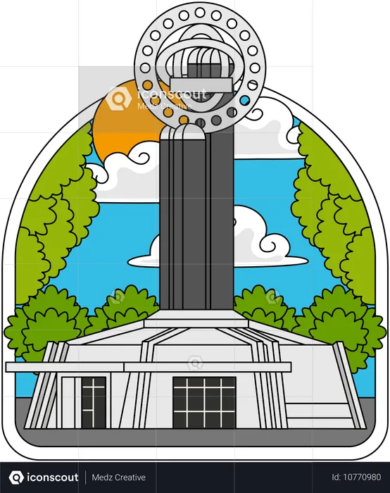 Monumento del ecuador  Ilustración